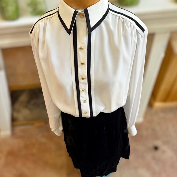Albert de Cilhac Paris Vintage Blouse – Chanel-Inspired Parisian Chic - Picture 6 of 8
